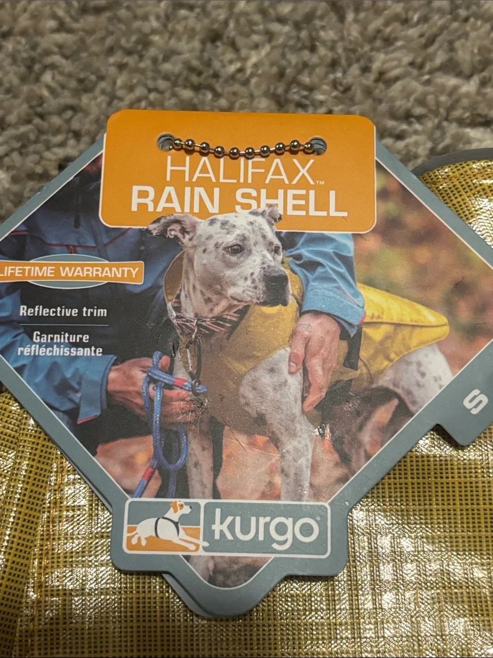 NWT Kurgo Halifax Rain Shell Dog Jacket Small